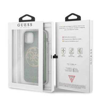 Guess GUHCN58PCUGLKA iPhone 11 Pro khaki hard case 4G Circle Glitter