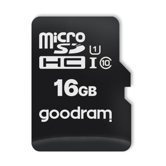 Goodram Microcard 16 GB micro SD HC UHS-I class 10 memory card, SD adapter (M1AA-0160R12)