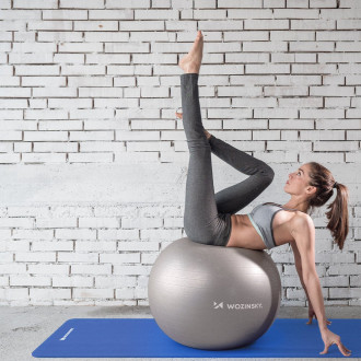 Wozinsky exercise mat 181 x 63 x 0.9 cm thick gymnastic yoga mat blue