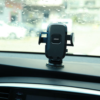 Joyroom car phone holder with telescopic extendable arm for dashboard and windshield black (JR-ZS259)