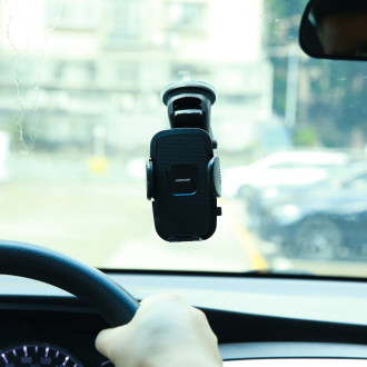 Joyroom car phone holder with telescopic extendable arm for dashboard and windshield black (JR-ZS259)