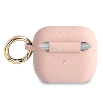 Guess GUA3SGGEP AirPods 3 cover pink/pink Silicone Glitter