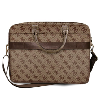 Guess 4G Big Logo bag for a 16&#39;&#39; laptop - brown