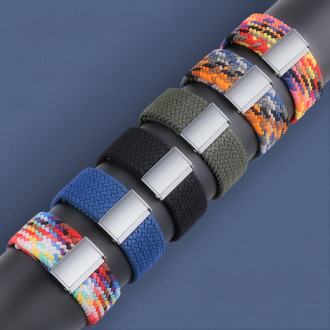 Braided Fabric Strap Bracelet Strap Fabric Band for Apple Watch 42 / 44 / 45 / 49 mm - Black
