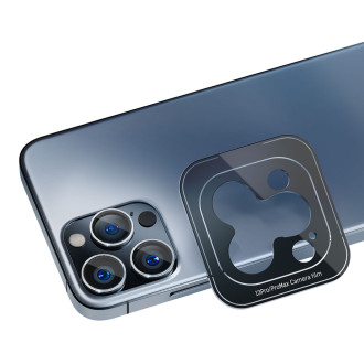 Sklo fotoaparátu pro iPhone 14 9H pro objektiv 3mk Lens Protection Pro série - fialové