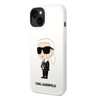 Karl Lagerfeld KLHCP14MSNIKBCU iPhone 14 Plus 6,7" pevný obal fialový/fialový silikonový Ikonik