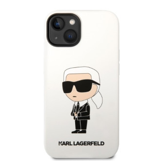 Karl Lagerfeld KLHCP14MSNIKBCU iPhone 14 Plus 6,7" pevný obal fialový/fialový silikonový Ikonik