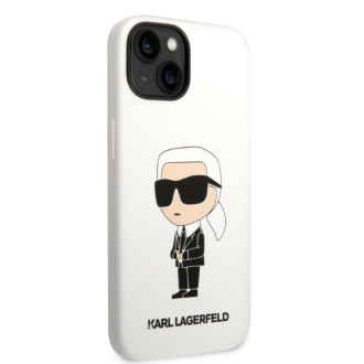 Karl Lagerfeld KLHCP14MSNIKBCU iPhone 14 Plus 6,7" pevný obal fialový/fialový silikonový Ikonik