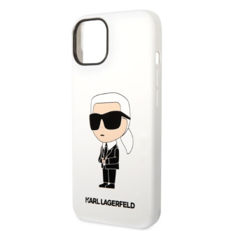 Karl Lagerfeld KLHCP14MSNIKBCU iPhone 14 Plus 6,7" pevný obal fialový/fialový silikonový Ikonik