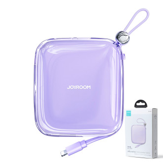 Joyroom powerbank 10000mAh Jelly Series 22.5W with built-in Lightning cable purple (JR-L003)