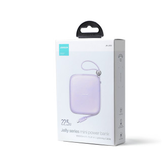 Joyroom powerbank 10000mAh Jelly Series 22.5W with built-in Lightning cable purple (JR-L003)