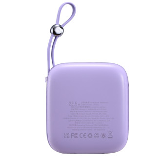 Joyroom powerbank 10000mAh Jelly Series 22.5W with built-in Lightning cable purple (JR-L003)