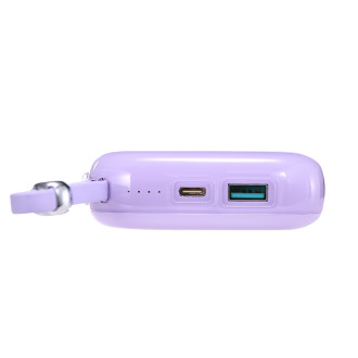Joyroom powerbank 10000mAh Jelly Series 22.5W with built-in Lightning cable purple (JR-L003)