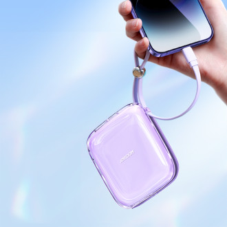 Joyroom powerbank 10000mAh Jelly Series 22.5W with built-in Lightning cable purple (JR-L003)