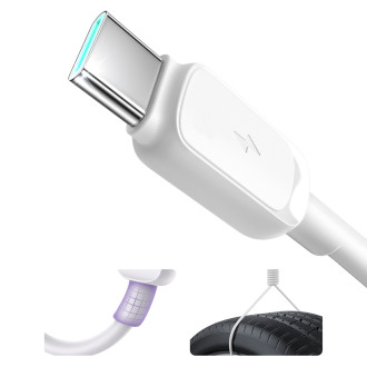 Joyroom Multi-Color Series A14 USB-A / USB-C 3A Cable 1.2m - White