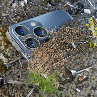 Kryt fotoaparátu 3mk Lens Protection Pro pro iPhone 14 Plus - modrý