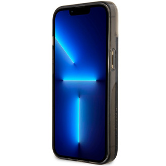 Guess Liquid Glitter 4G Transculent case for iPhone 14 - black