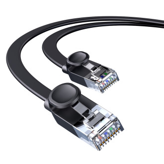 [RETURNED ITEM]  Baseus high Speed Six types of RJ45 Gigabit network cable (flat cable)15m Black