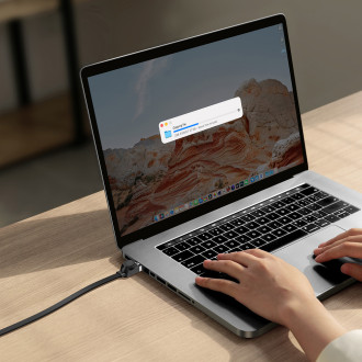 [RETURNED ITEM]  Baseus high Speed Six types of RJ45 Gigabit network cable (flat cable)15m Black