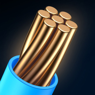 [RETURNED ITEM]  Baseus high Speed Six types of RJ45 Gigabit network cable (flat cable)15m Black