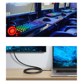 [RETURNED ITEM]  Baseus high Speed Six types of RJ45 Gigabit network cable (flat cable)15m Black