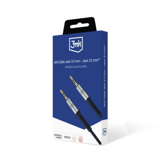 Accessories - 3mk AUX Cable Jack 3.5 mm - Jack 3.5 mm