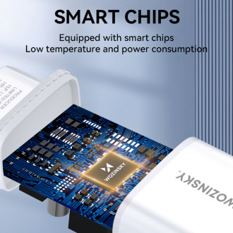 Wozinsky CUWCW 2.4A 2 x USB-A Wall Charger - White