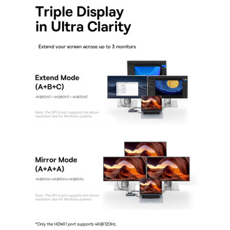 Basesu Metal Gleam Series II 11 in 1 Hub USB-A/USB-C PD/HDMI/DP/RJ45/SD/TF - black