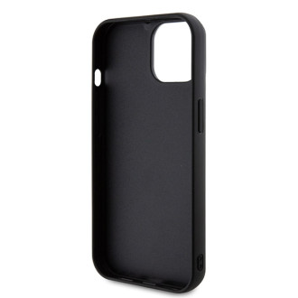 Karl Lagerfeld 3D Rubber Glitter Logo case for iPhone 15 Plus - black