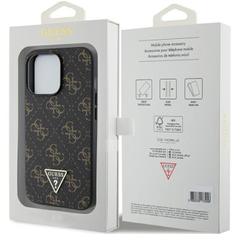Guess 4G Triangle Metal Logo case for iPhone 13 Pro / iPhone 13 - black