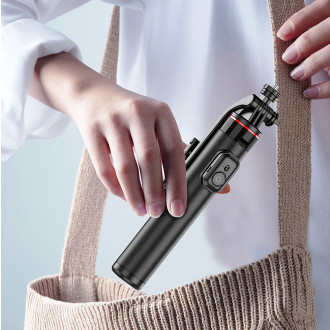Selfie stick WC1Y2S 1.3m aluminum alloy telescopic tripod with phone holder - black