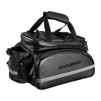 Rockbros A6-6 bicycle bag for trunk, 35 l, with fold-out pockets - black