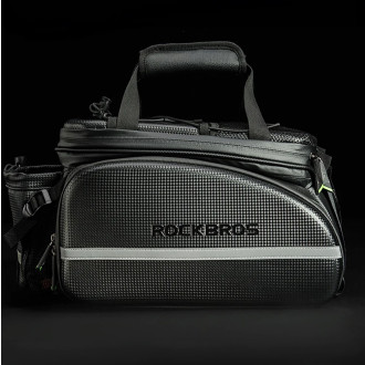 Rockbros A6-6 bicycle bag for trunk, 35 l, with fold-out pockets - black