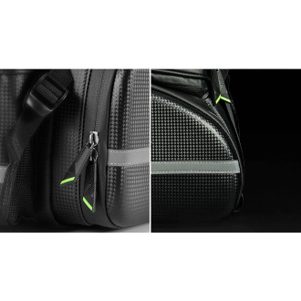 Rockbros A6-6 bicycle bag for trunk, 35 l, with fold-out pockets - black