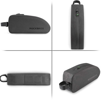 Rockbros AS-019 bicycle frame bag waterproof 1.5 l - black