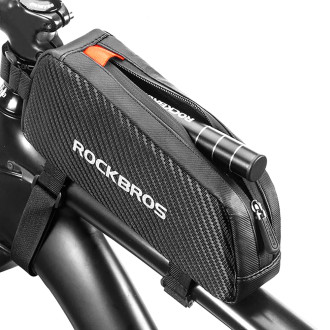Rockbros 039BK 1L Braided Bike Frame Bag - Black