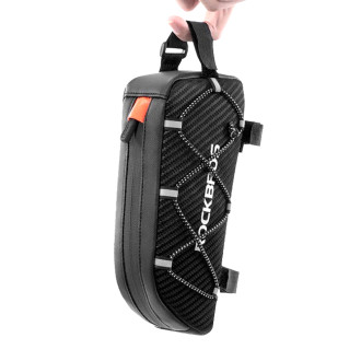 Rockbros 039BK 1L Braided Bike Frame Bag - Black