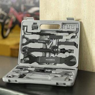 Rockbros 43210810001 bicycle repair kit - gray