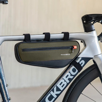 Rockbros 30120079001 bicycle bag for 1.7 l frame - green and black