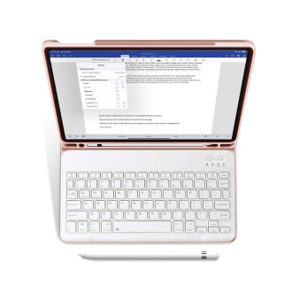 Tech-Protect SC Pen + Keyboard Case with Keyboard for iPad 10.9&quot; 2022 - Pink