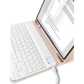 Tech-Protect SC Pen + Keyboard Case with Keyboard for iPad 10.9&quot; 2022 - Pink