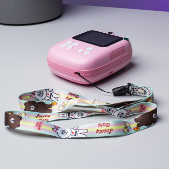 Mini Thermal Printer for Kids with Camera and Camcorder - Pink