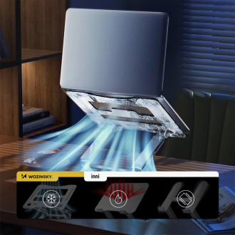 Wozinsky WRS-CPY75DSS aluminum laptop stand - silver
