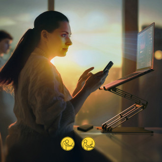 Wozinsky WRS-CPY75DSS aluminum laptop stand - silver