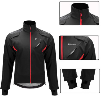 Rockbros YPW021 Windproof Cycling Sports Jacket Size XL - Black