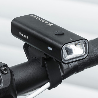 Wozinsky WSBLB2 Front (400 lm) and Rear USB-C Bike Light Set - Black