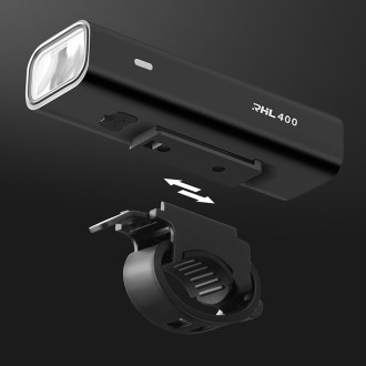 Wozinsky WSBLB2 Front (400 lm) and Rear USB-C Bike Light Set - Black