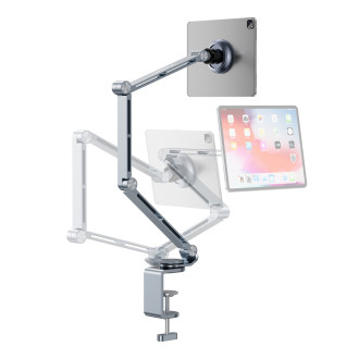 Wozinsky WTY0YS1 magnetic holder, 360° rotating, solid, for phone and tablet - gray