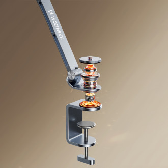 Wozinsky WTY0YS1 magnetic holder, 360° rotating, solid, for phone and tablet - gray