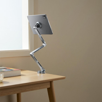 Wozinsky WTY0YS1 magnetic holder, 360° rotating, solid, for phone and tablet - gray